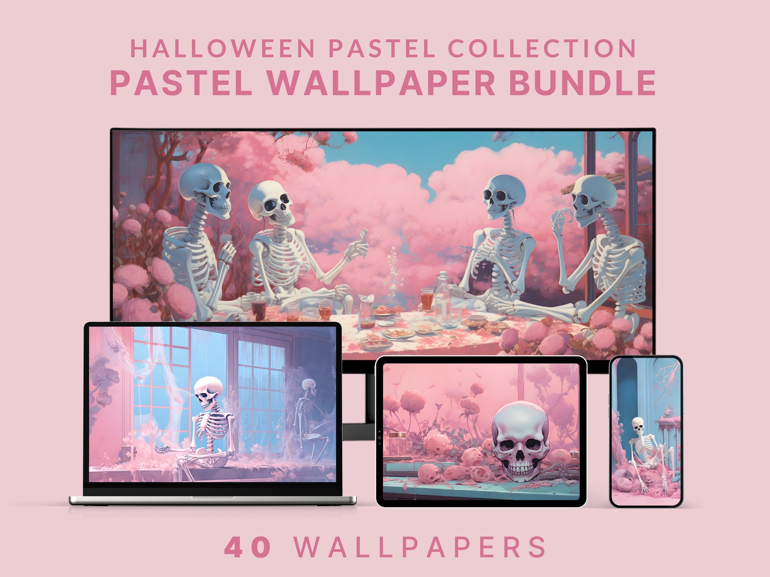 Pastel Halloween Wallpaper Halloween Desktop Wallpaper Pastel Goth