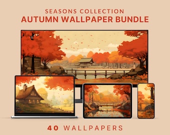 Fall wallpaper aesthetic autumn wallpaper anime wallpaper studio ghibli inspired fall desktop wallpaper ultrawide anime phone wallpaper ipad
