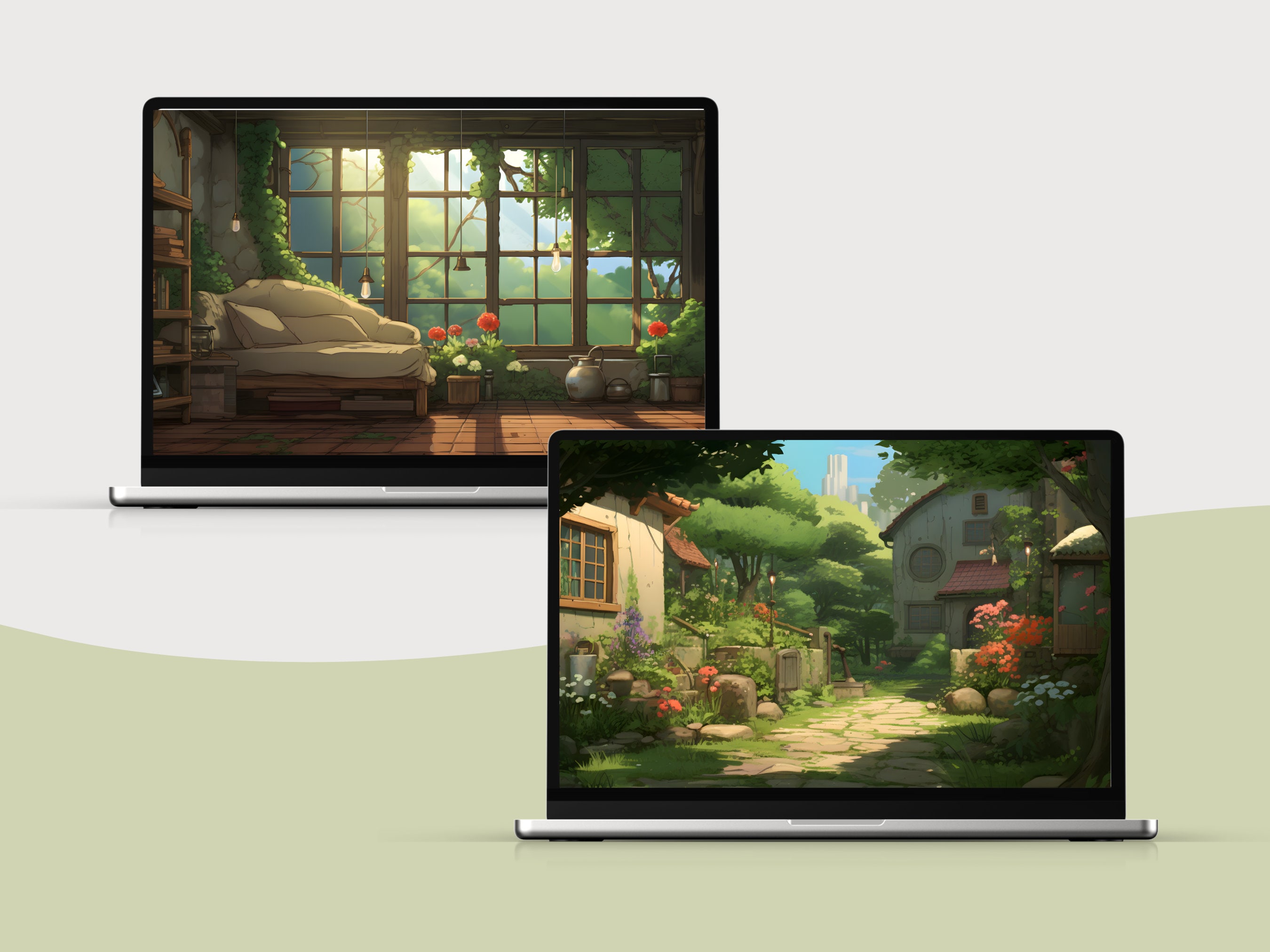 Ghibli Inspired Desktop Wallpaper Anime Desktop Wallpaper - Etsy