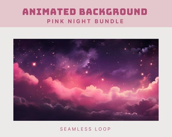 pink animated background pink twitch overlay pink witch overlay pink goth aesthetic twitch background pink animated stream pink goth twitch