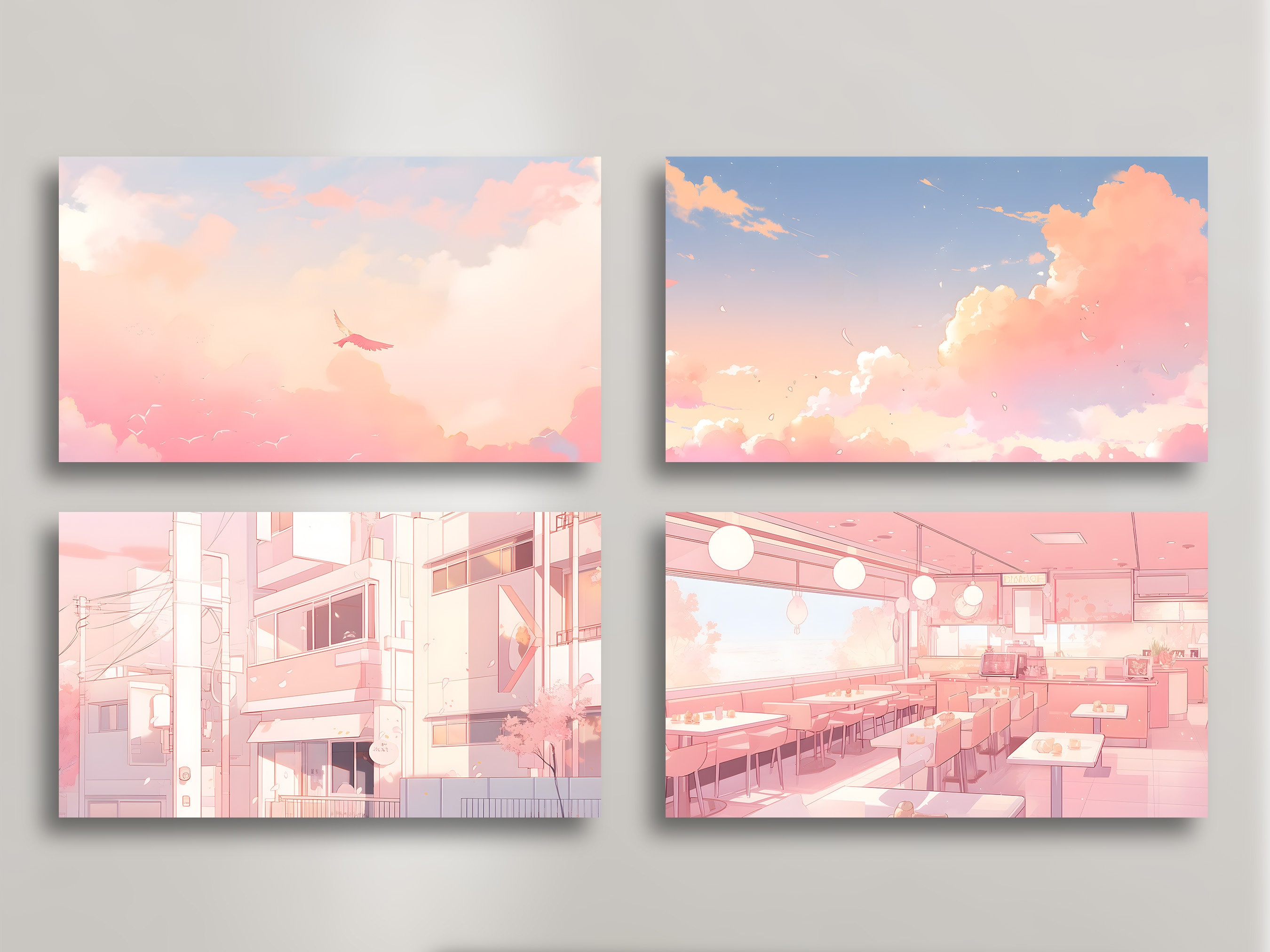 Aesthetic Desktop Anime Wallpaper Pink Sky Wallpaper Studio Ghibli ...