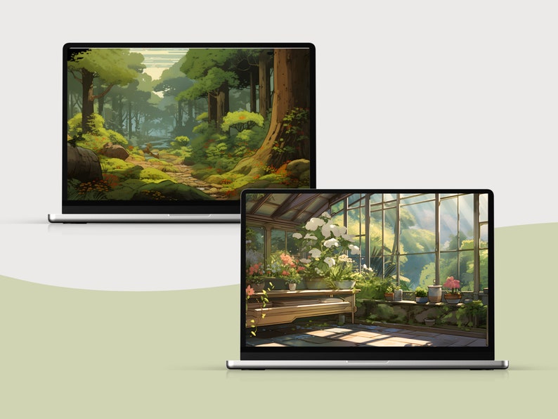 Ghibli Inspired Desktop Wallpaper Anime Desktop Wallpaper - Etsy