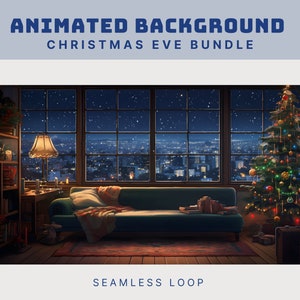 gezellige winter geanimeerde achtergrond twitch vtuber kerst achtergrond lofi winter twitch stream kerst achtergrond gezellige kerst vtuber