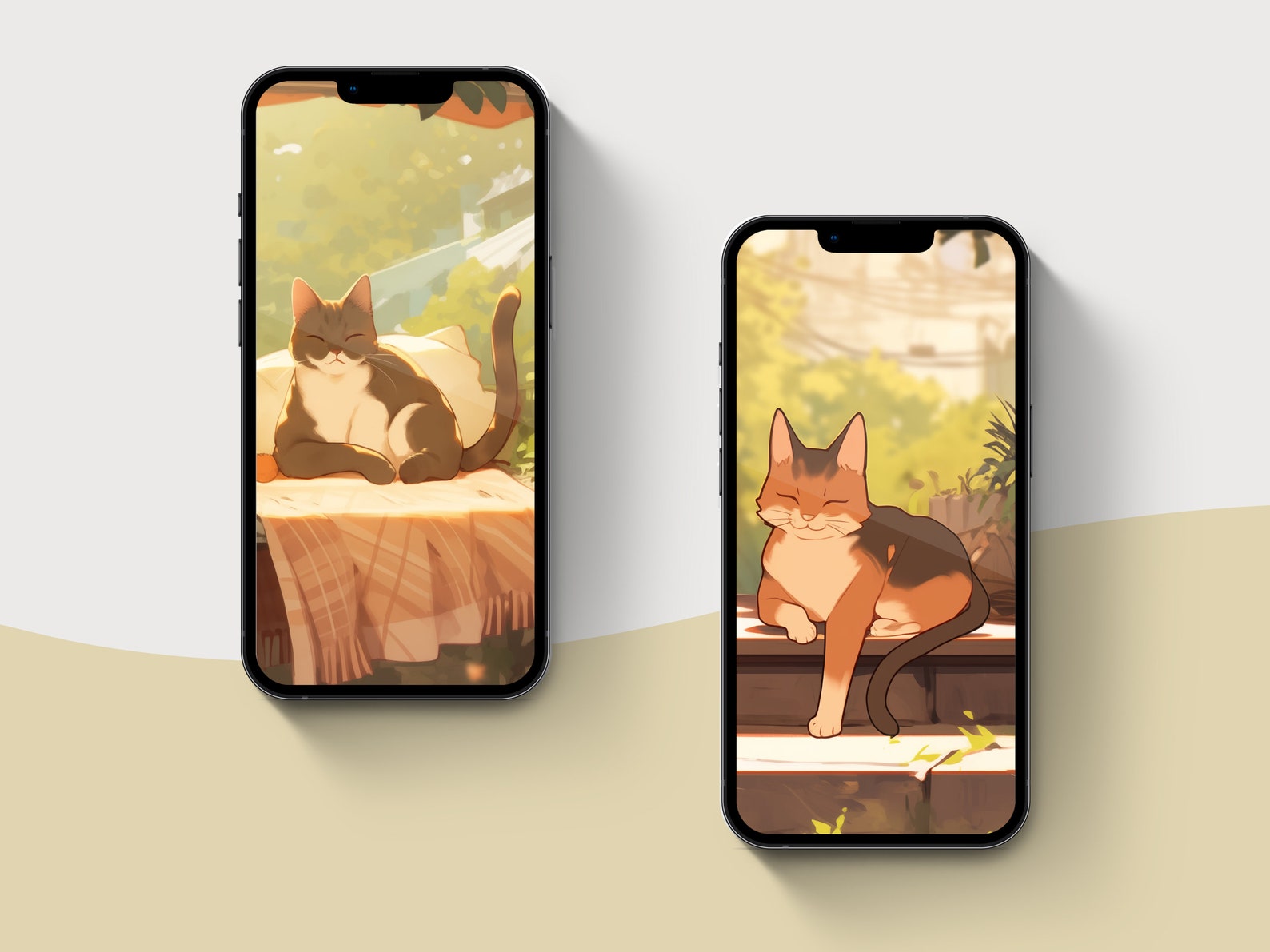 Cozy Cat iPhone Wallpaper Cute Cats Anime Phone Wallpaper Cottagecore ...