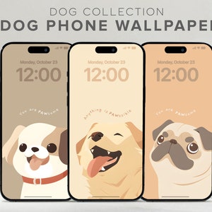 Cute iphone wallpaper cute dog wallpaper affirmation wallpaper minimalist phone wallpaper beige aesthetic wallpaper kawaii phone wallpaper