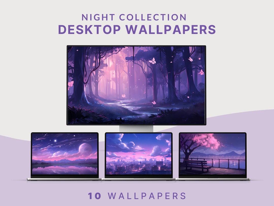 Purple Desktop Wallpaper Aesthetic Purple Sky Desktop Wallpaper Magical