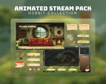 Cozy stream pack cottagecore twitch overlay cozy twitch alerts cozy animated background vtuber overlay twitch stream cozycore background