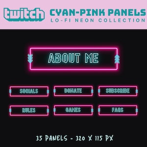 neon twitch pink lofi twitch panels panels green twitch panels vaporwave twitch overlay pink glowing twitch panels neon green overlay pink