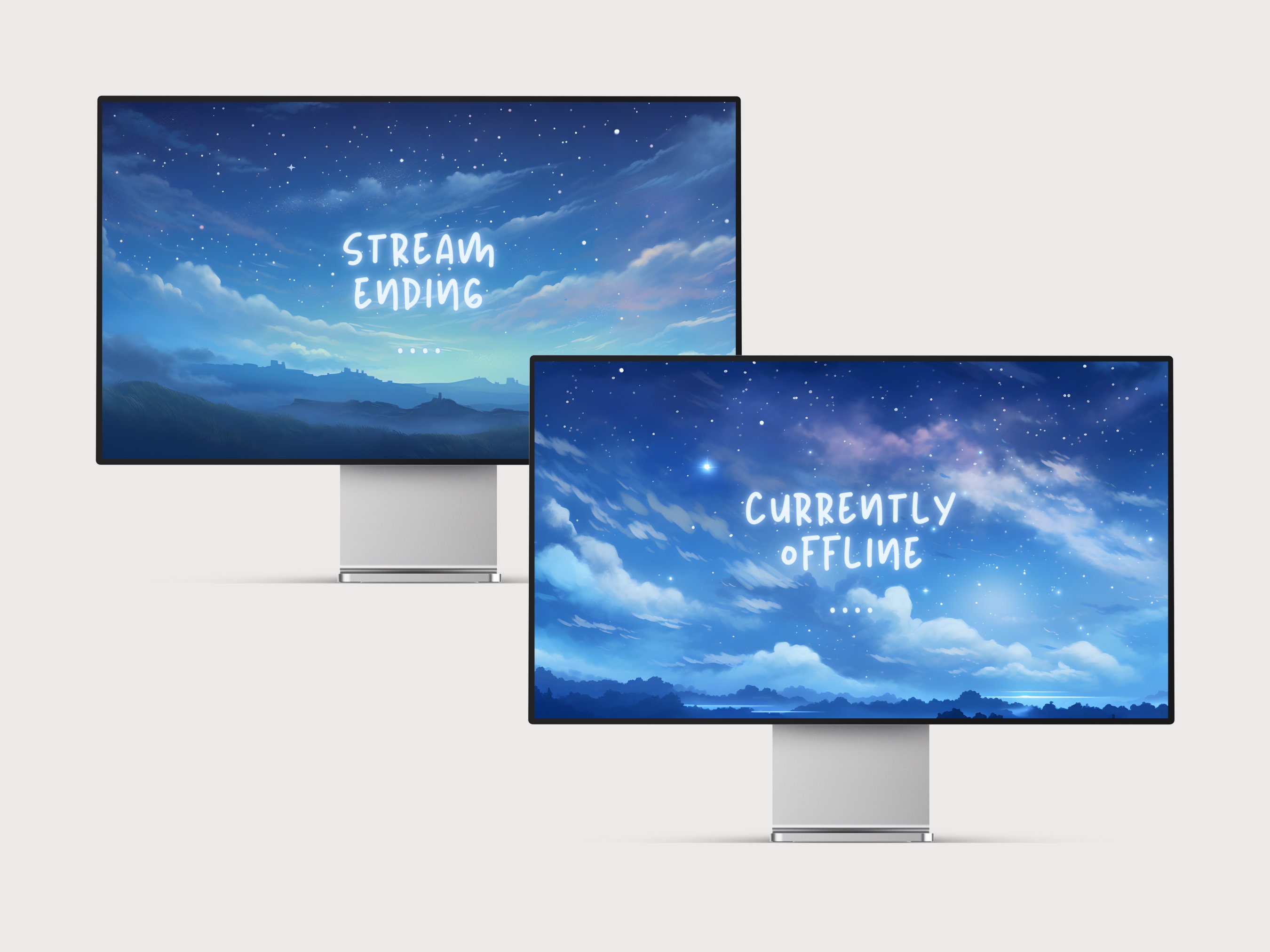 Stream Screen Blue Blue Animated Stream Screen Blue Sky Twitch Stream Screen Blue Twitch ...