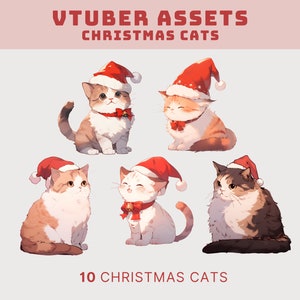 vtuber cat christmas cat asset vtuber christmas cat png tuber cat christmas asset twitch cat png christmas cute cat vtuber cat png christmas