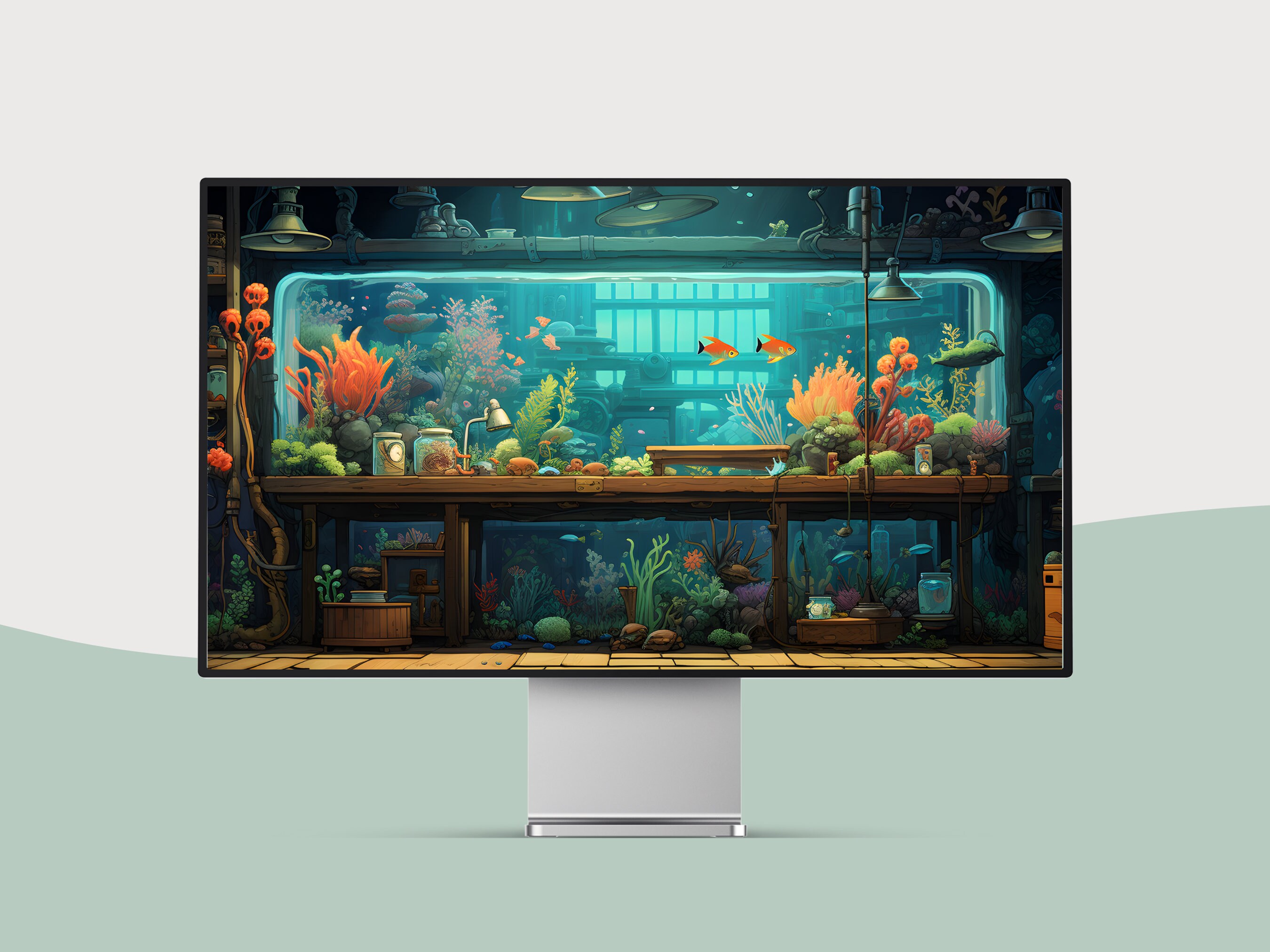 Anime Desktop Wallpaper Studio Ghibli Inspired Desktop - Etsy