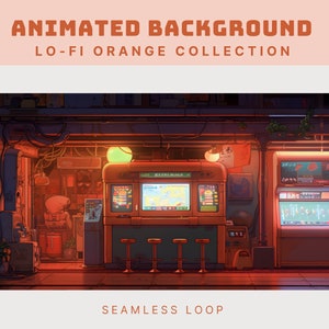 animated background lofi twitch overlay vtuber background neon twitch stream lofi background vaporwave overlay lofi vtuber screen background