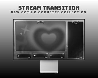 dark animated heart stream stinger coquette twitch overlay gothic valentines stinger twitch