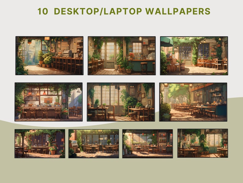 Ghibli Wallpaper Bundle Cozy Wallpaper Lofi Desktop Wallpaper Cozy ...