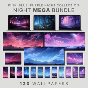 Night wallpaper pink sky wallpaper purple anime wallpaper pink anime wallpaper ghibli desktop wallpaper blue anime ipad wallpaper ultrawide