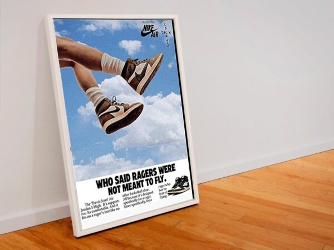 Who Said Ragers Were Not Meant to Fly Poster Unframe Sneaker - Etsy