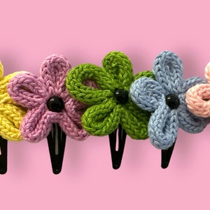 Handmade Knitted Hair Clips | Personalised | Gifts