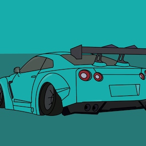 Digital Car Art | Perfect Gift | Framable | Accurate | Handmade