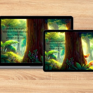 The Little Fox Children's Digital Story Book PDF/Printable eBook Download Kids Story Educational image 2