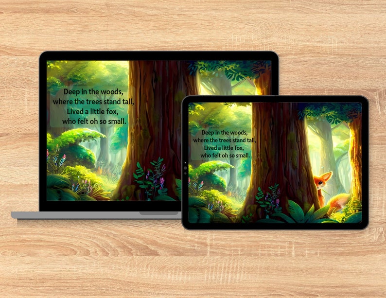 The Little Fox Children's Digital Story Book PDF/Printable eBook Download Kids Story Educational image 2