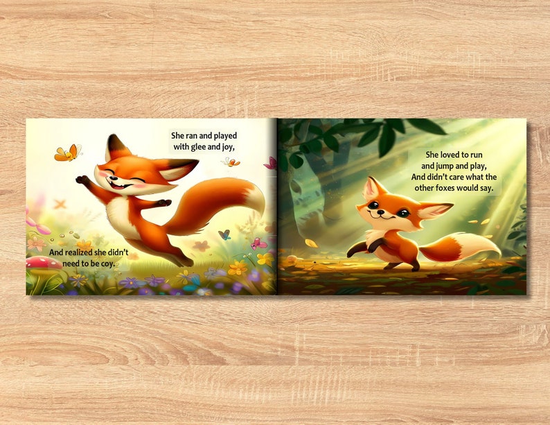The Little Fox Children's Digital Story Book PDF/Printable eBook Download Kids Story Educational image 4