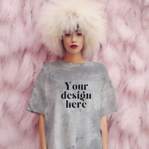 Comfort Colors 1745 Smoke Comfort Colors Color Blast, Clay Mockup, grey Shirt Mockup, Comfort Color Mockup, Tye Dye Tshirt Mockup