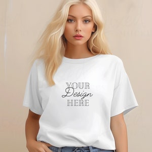 Gildan 5000 Mockup | Gildan Mockup | Gildan 5000 Mockup | White Tshirt Mockup | Gildan Model Mockup | Gildan 5000 Shirt | Tshirt Mockup