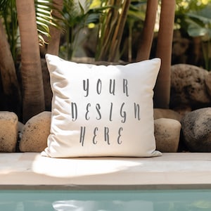 Outdoor Printify Pillow Mockup Blank Pillow Mockup Throw Pillow Mockup Simple Pillow Mockup Accent Pillow Mockup JPG File