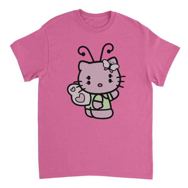 Hallo Melanie Kitty parodie zwaargewicht Unisex Crewneck T-shirt