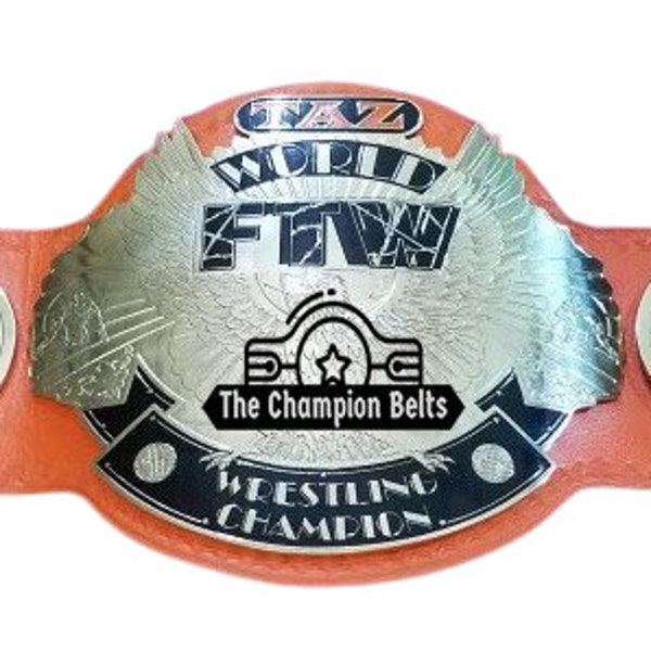 ECW Taz World FTW Heavyweight Champion Belt - Taz Title Belt Replica - Championship Belt - Custom Wrestling Belts - ECW Belts - Ftw Belt