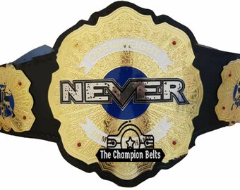 IWGP (NJPW) Never Openweight Six Man Tag Team Champion Belt Replica - Igpw Belt - Njpw Belt, Custom Championship Belt, Custom Wrestling Belt