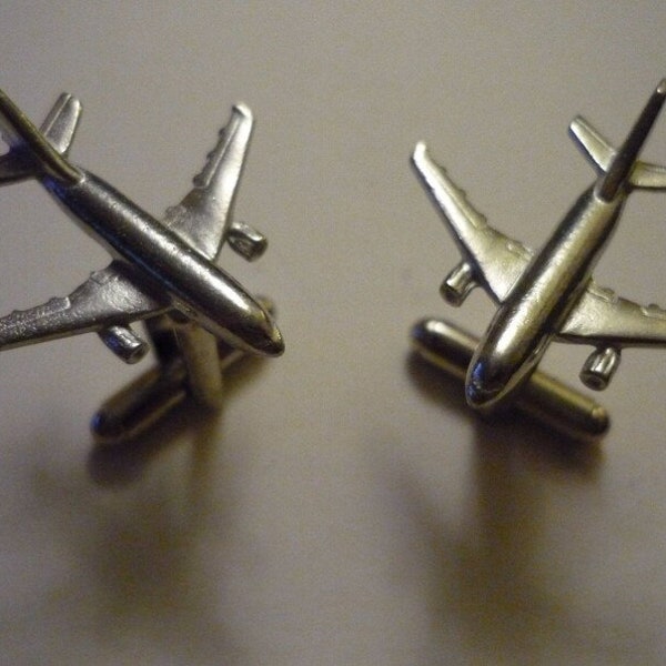 Airbus A310 c135 Aircraft Aviation Cufflinks Handmade in England Made from fine English pewter jewellery suit boxed