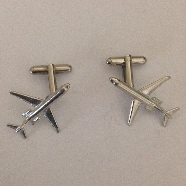 McDonnell Douglas DC-9 C6    Aircraft Aviation Cufflinks Handmade in England Made from fine English pewter jewellery suit boxed