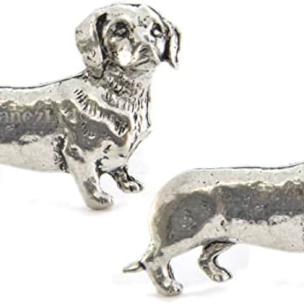 Dachshund  Cufflinks Handmade in England Made from fine English pewter jewellery suit boxed d12