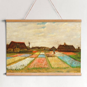 Van Gogh Flower Beds in Holland Tapestry - Canvas Wall Hanging