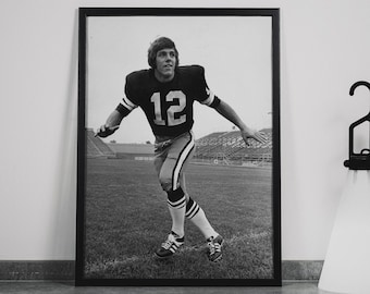 Nick Saban - Young Footballer - Framed Canvas Poster