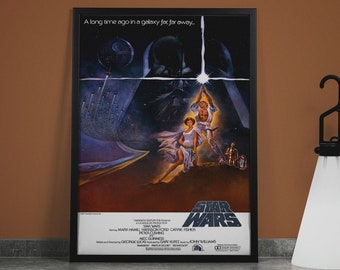 Star Wars Movie Poster: A New Hope, Sci-Fi Art