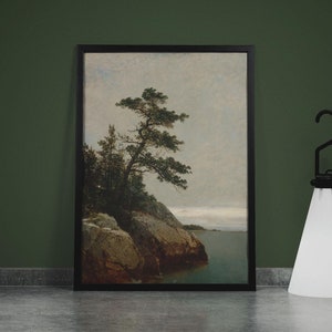 John Frederick Kensett  - The Old Pine - Landscape Vintage Painting - Vintage Wall Art