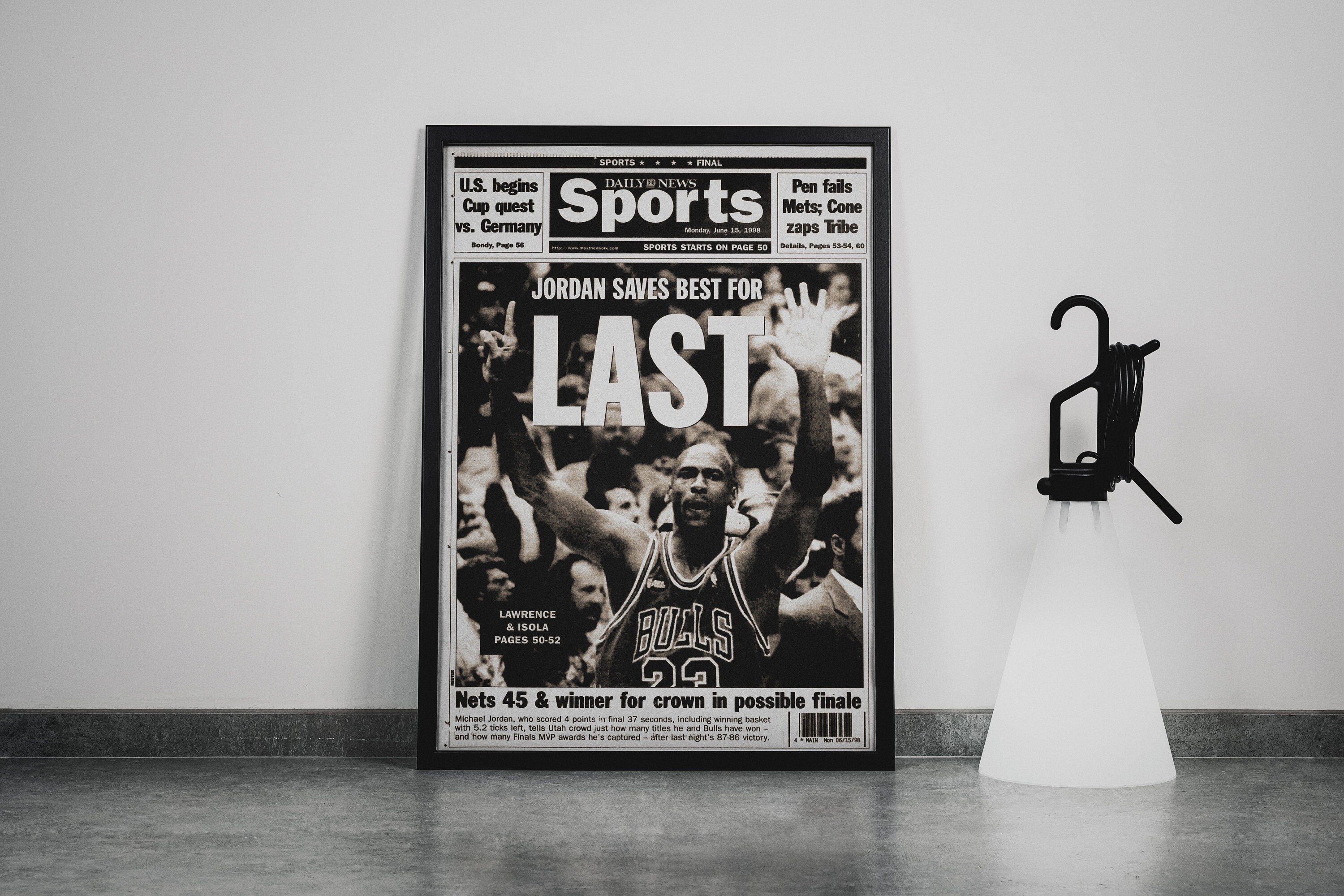 Michael Jordan Wings Poster Frame