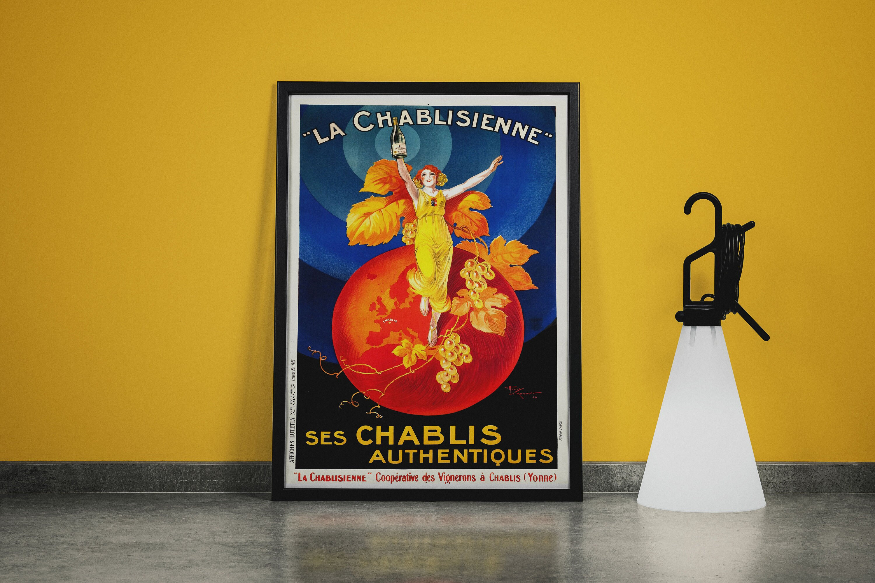 Vintage Drink Poster - La Chablisienne Ses Chablis Authentiques