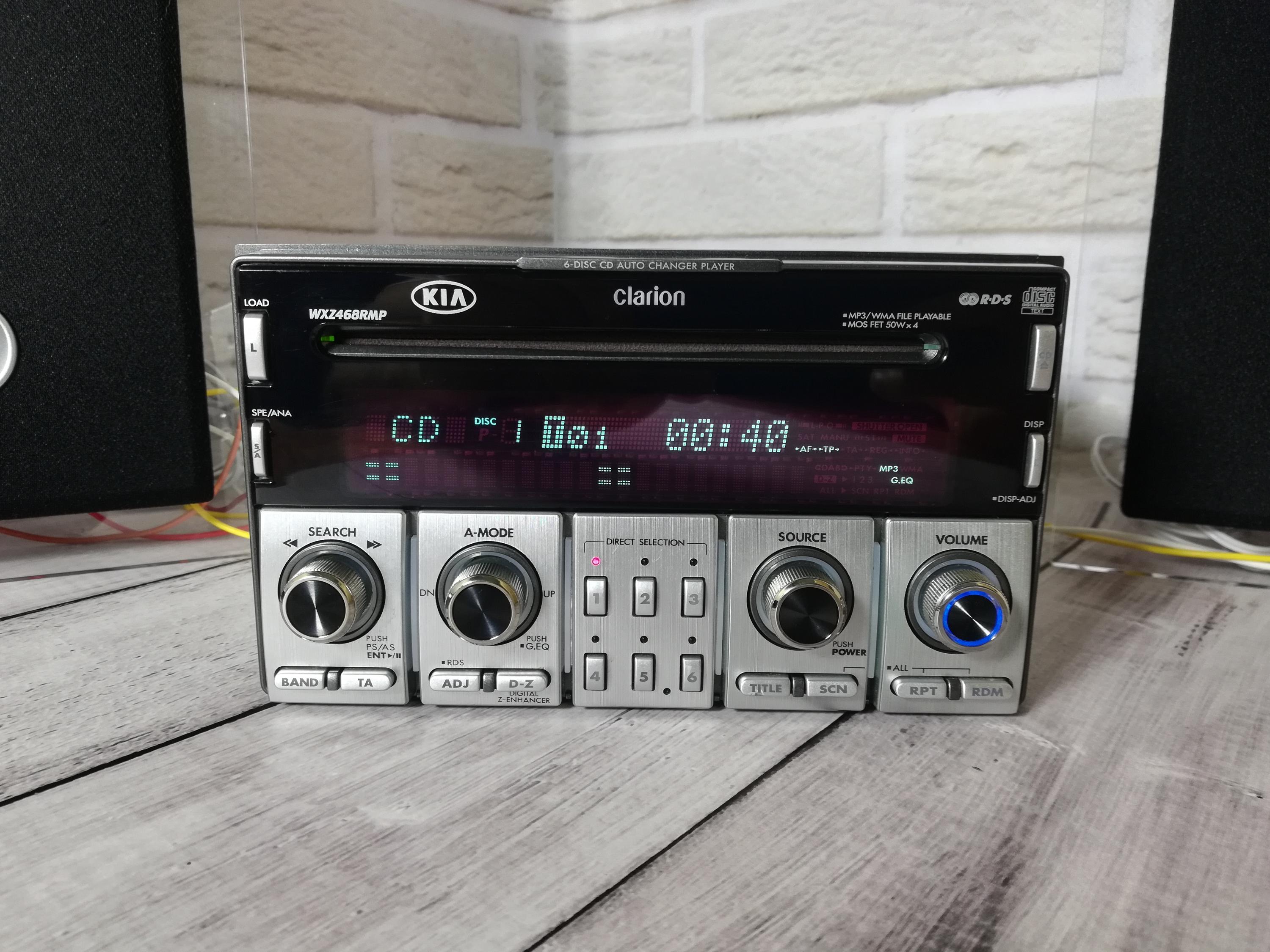 Car Radio 2-din Receiver Kia Clarion WXZ468RMP CD/MP3 Changer for