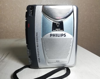 Philips D 6280 - Lecteur Enregistreur Cassette Magnétophone K7 - Testé OK (Bon état)