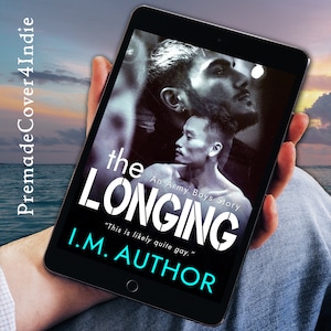 Grungy Shirtless Men in Love | Romance ebook cover | Premade digital book design
