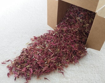 Organic purple cornflower petals