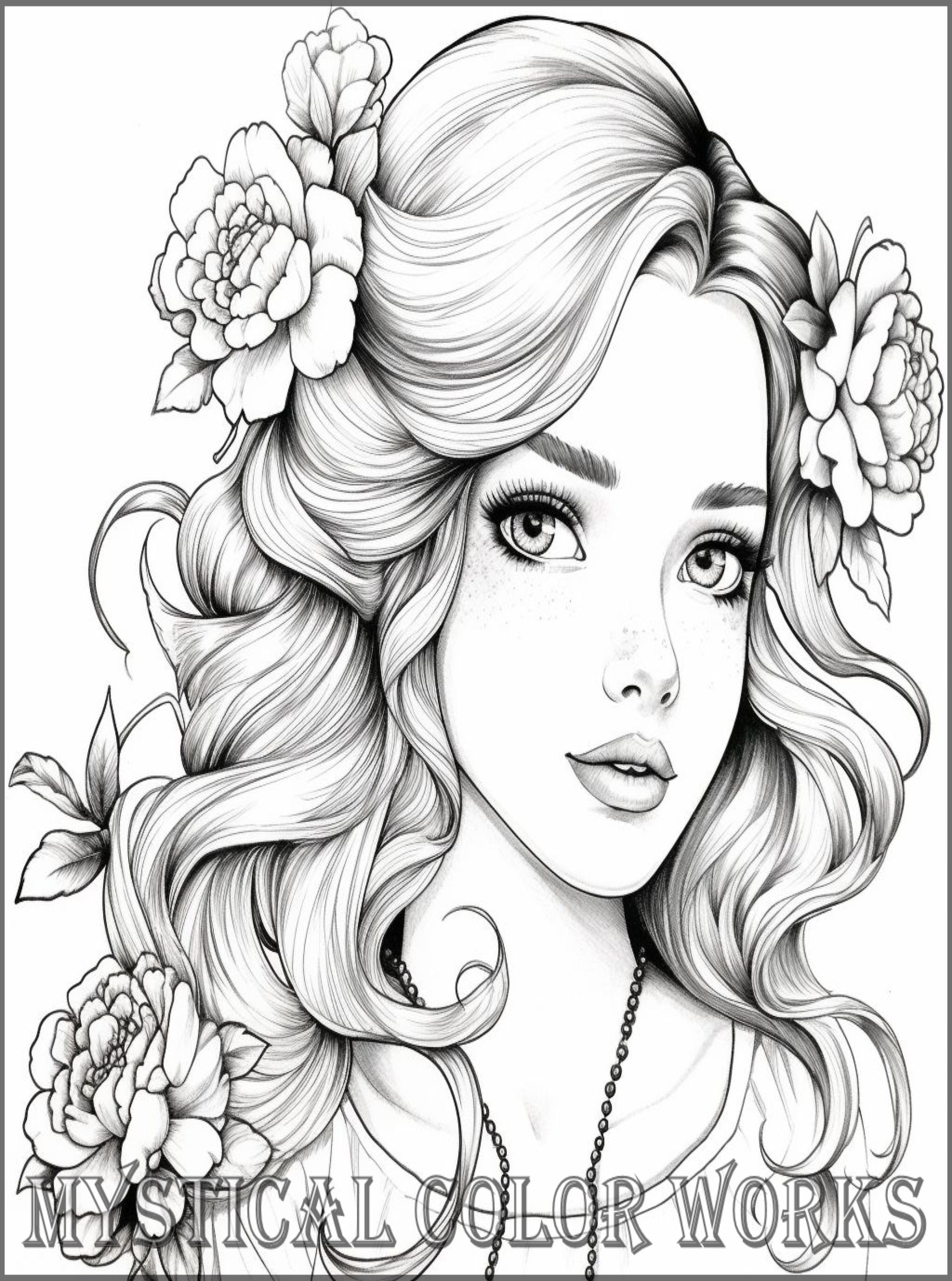 Coloring Pages, Pretty Girls, Queen, Princess, Dogs, Pets, Cats ...