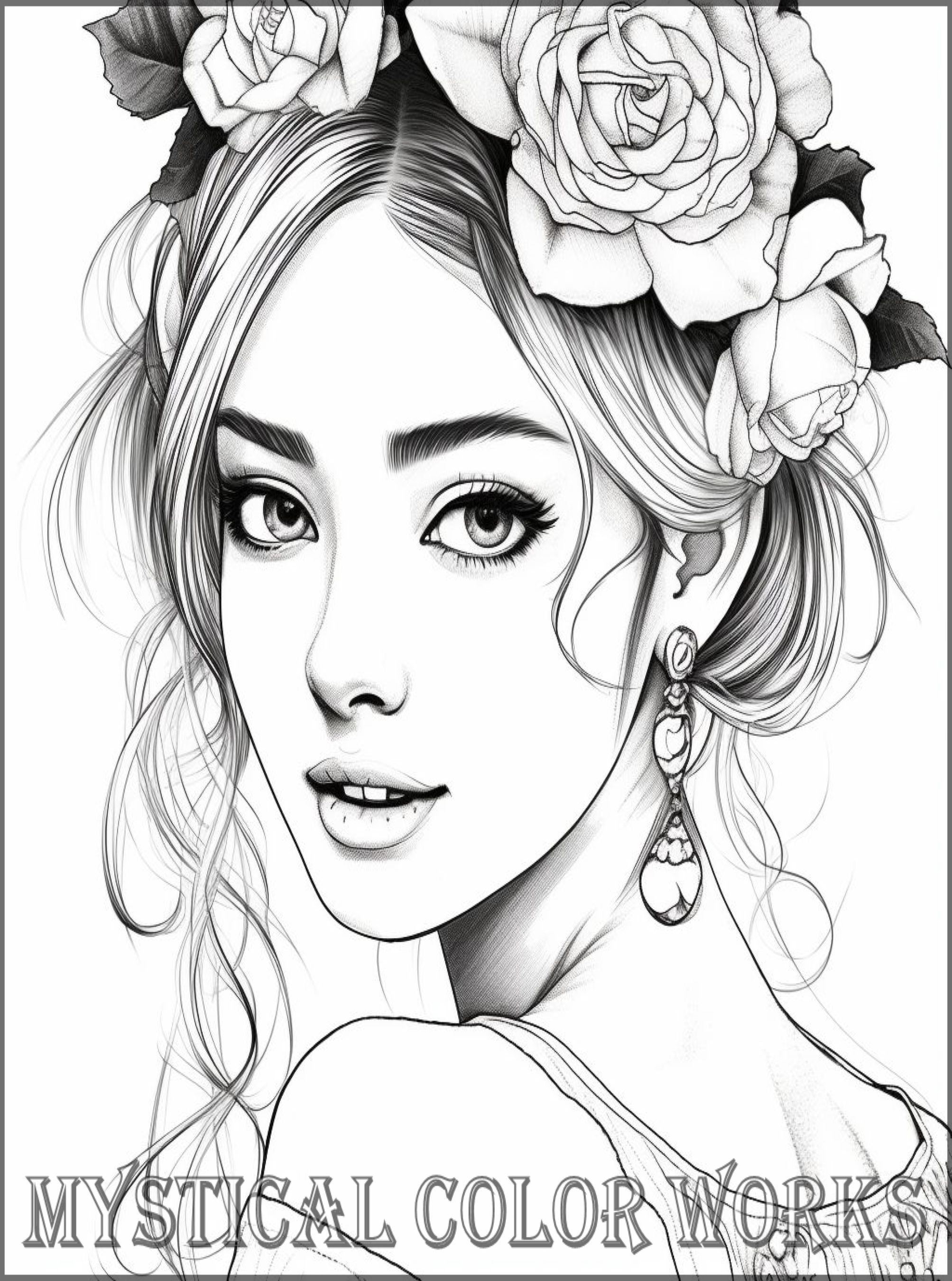 Coloring Pages, Pretty Girls, Queen, Princess, Dogs, Pets, Cats ...