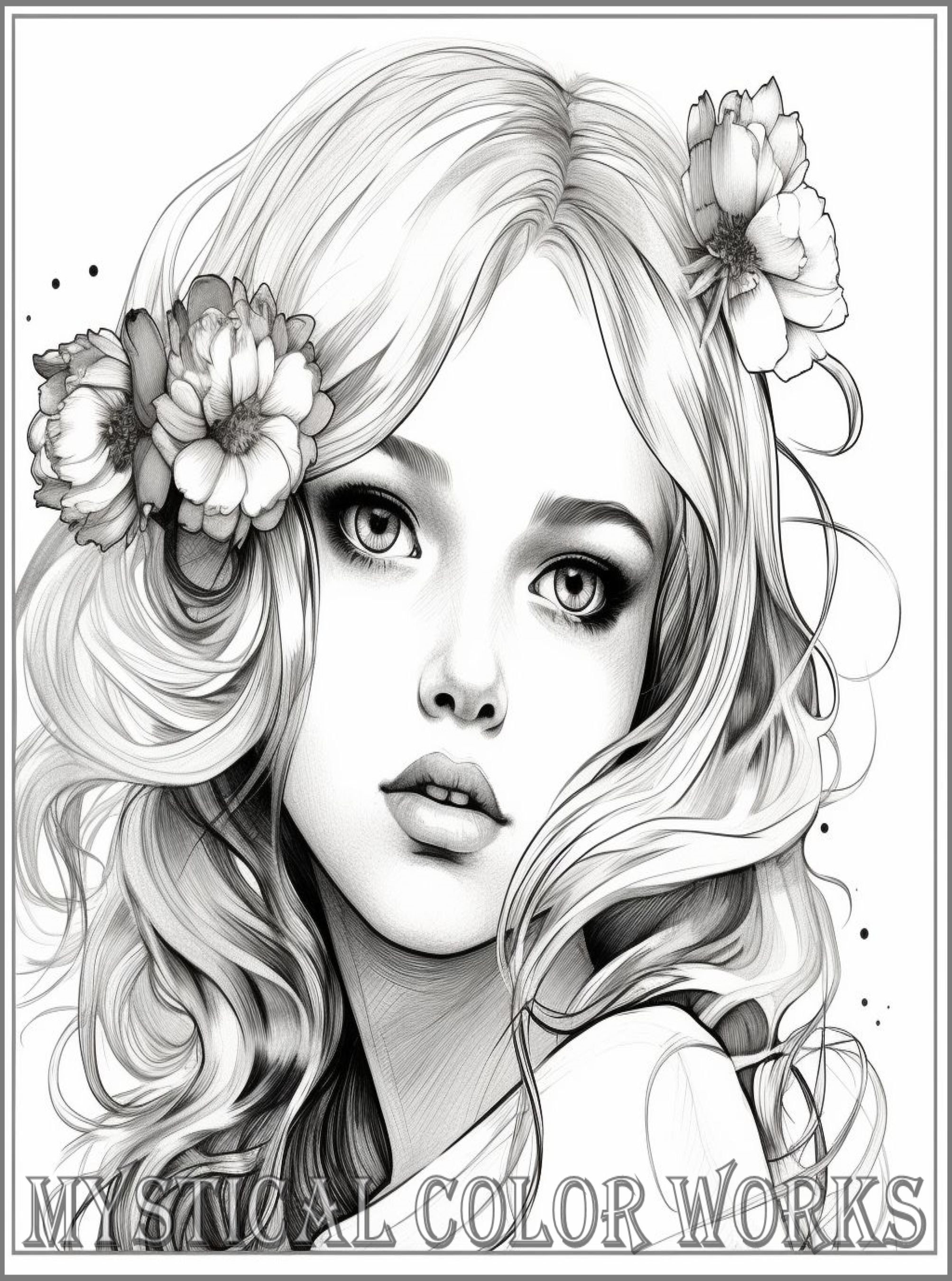 Coloring Pages, Pretty Girls, Queen, Princess, Dogs, Pets, Cats ...