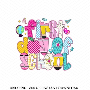 Coquette First Day Of School Png, Back To School Png, Teacher PNG, Preppy Back To School Png, School Png, First Day Of School Shirt Png