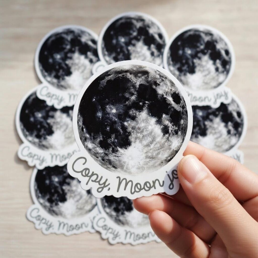 100pcs Copy Moon Joy Sticker, Artemis II Moon Mission Decal, Space ...