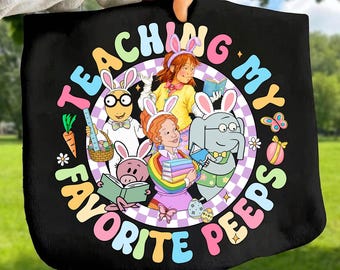 Teaching My Favorite Peeps Children's Book Teacher Easter Day Png, Teacher Png, Easter Png, Easter Bunny Png, Retro Easter Png, Easter Png